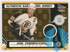 2003-04 Pacific Prism Authentic Game Worn Jersey #105 Joe Thornton 077/685